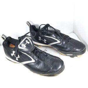 Under Armour Men Baseball Cleats Black Size 12